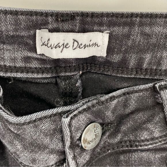 Salvage Denim Juniors’ Black Skinny Jeans size 5 - Picture 2 of 4